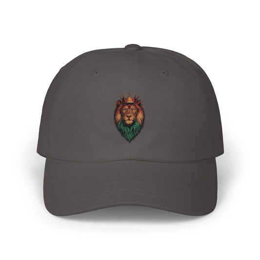 Majestic Lion Embroidered Dad Cap — Baseball Hat