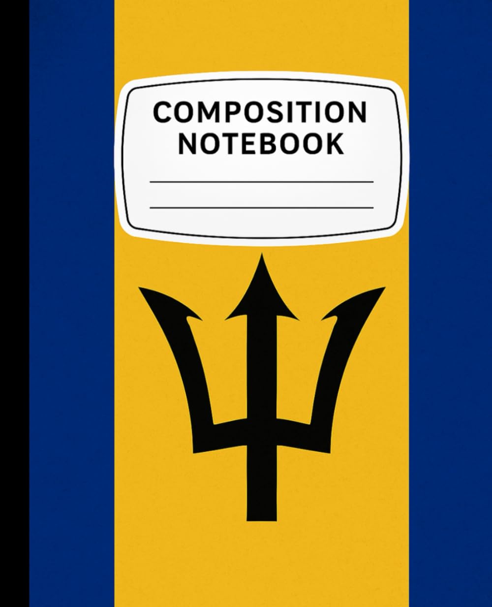 Barbados Flag Composition Notebook
