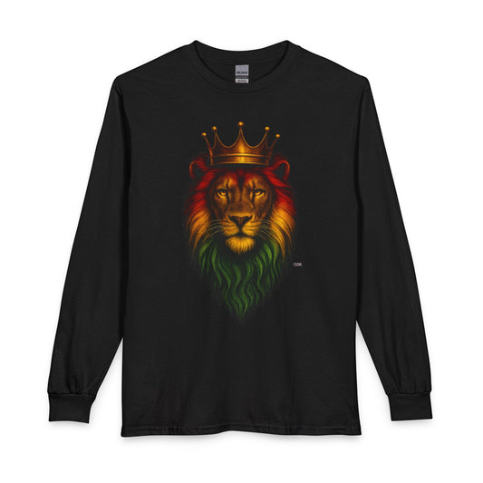 Majestic Lion Long Sleeve T-Shirt — Quiet Power, Bold Presence
