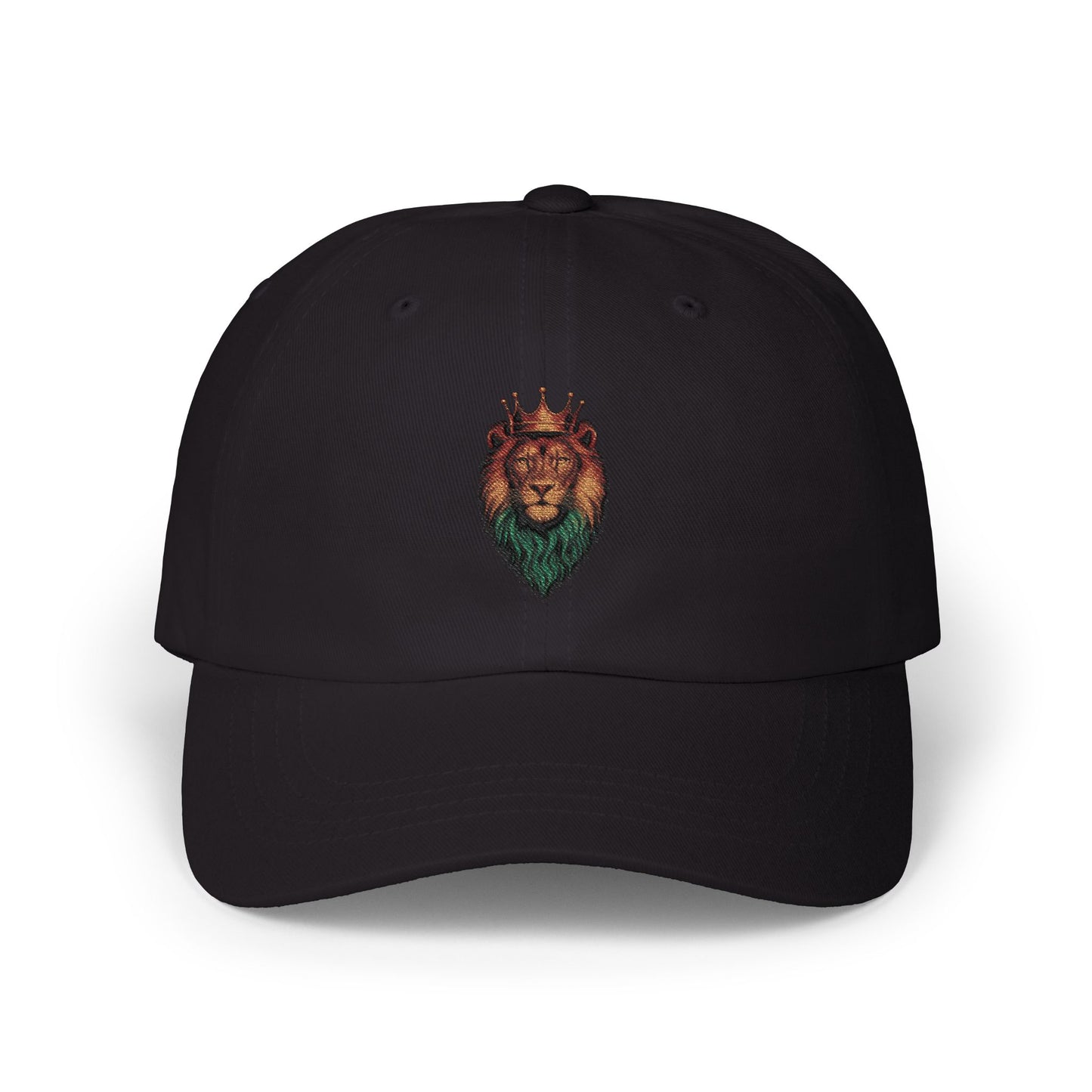 Majestic Lion Embroidered Dad Cap — Baseball Hat