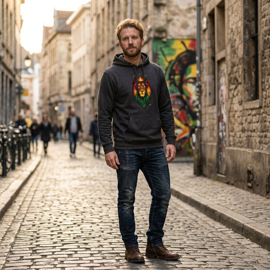 Majestic Lion Graphic Pullover Hoodie - Know Thyself Statement Design