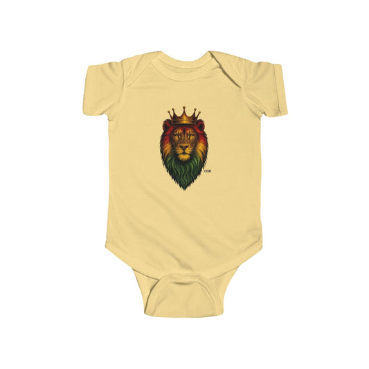 Majestic Lion Infant Bodysuit- Crowned Lion Baby Onesie