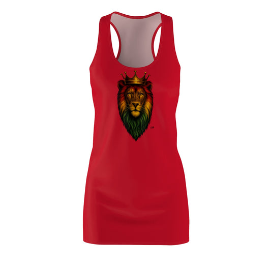Majestic Lion Graphic Racerback Tunic Tank