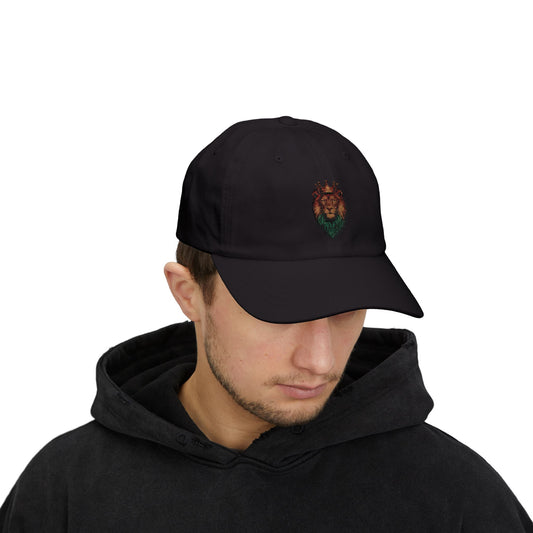 Majestic Lion Embroidered Dad Cap — Baseball Hat