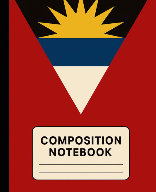 Antigua and Barbuda Flag Composition Notebook
