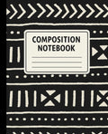Black and White Mud cloth Composition Notebook