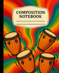 Festive Drums Composition Notebook