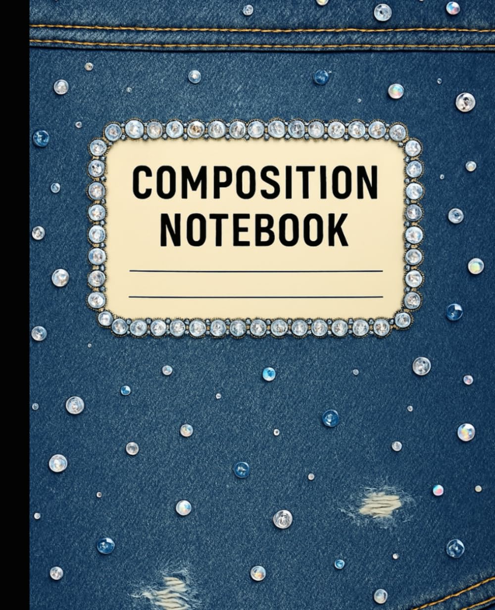 Denim and Bling Composition Notebook