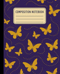 Golden Butterflies Composition Notebook