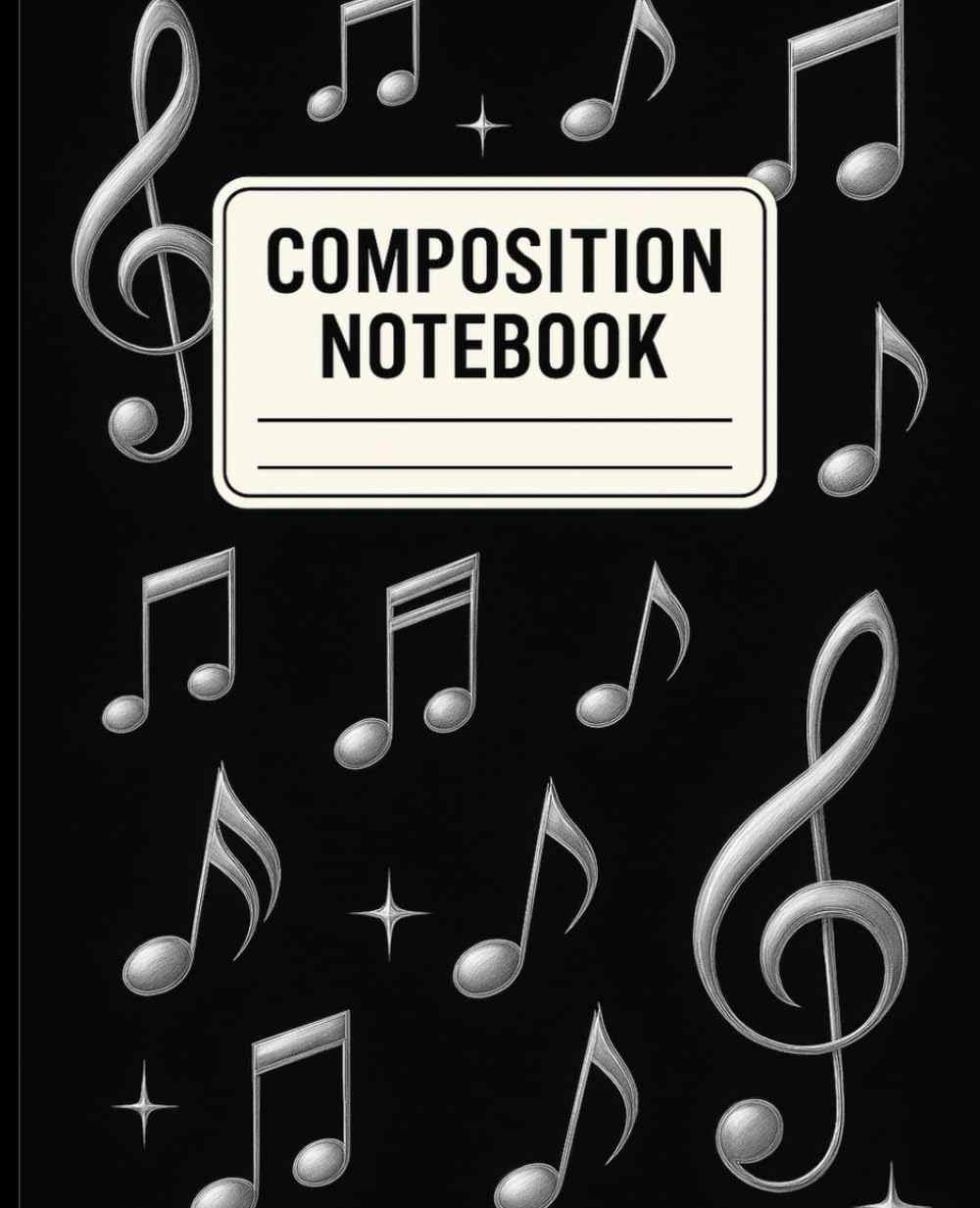Music Notes Composition Notebook