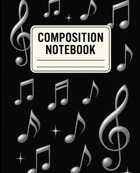 Music Notes Composition Notebook