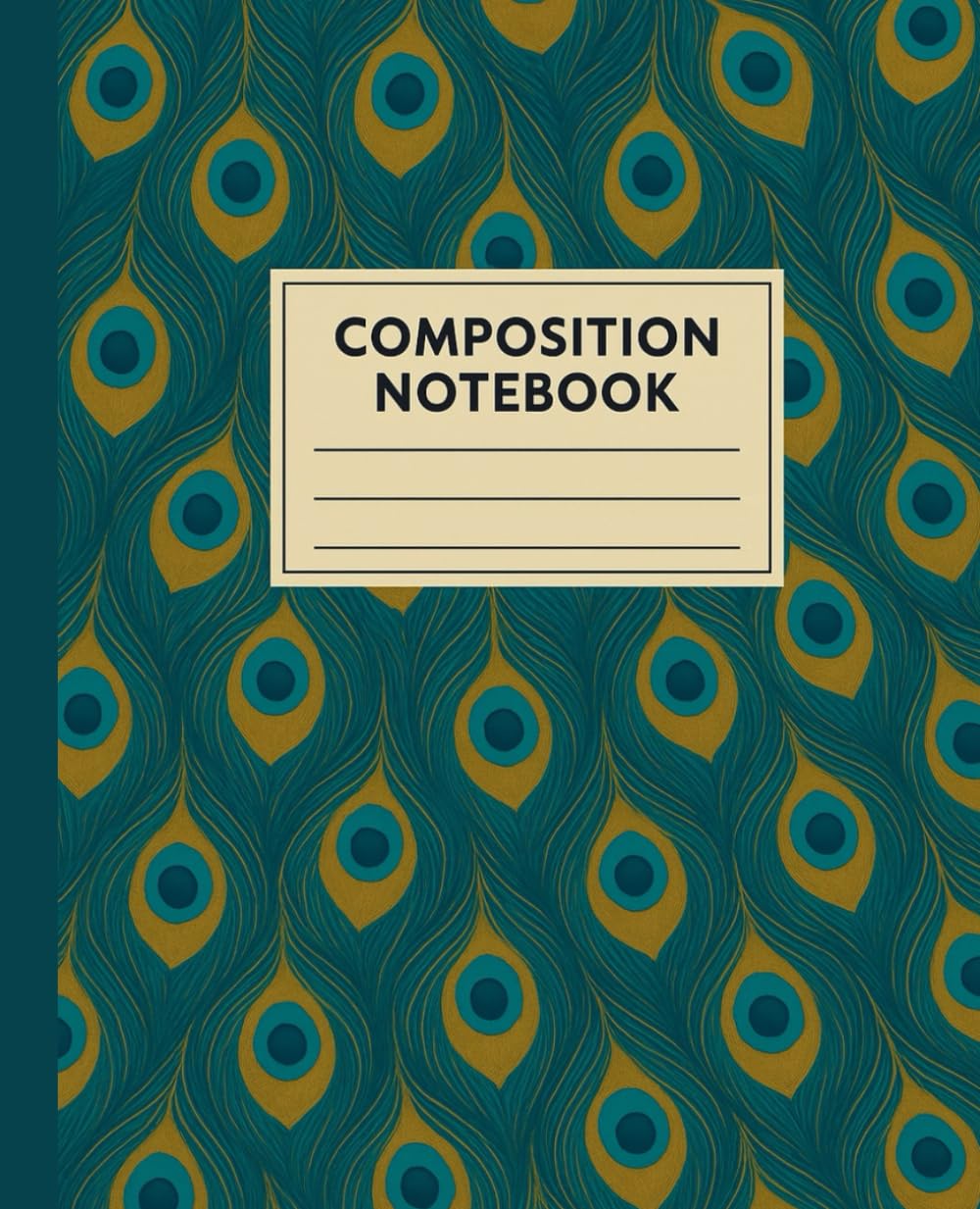 Elegant Peacock Feather Notebook