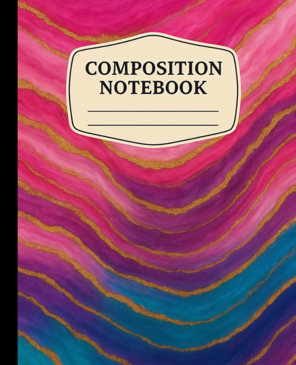 Pink Geode Multi Composition Notebook